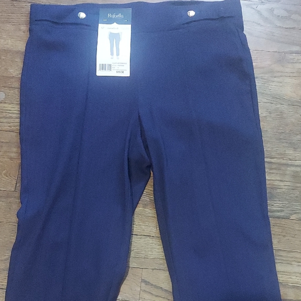 5/$10 Rafaella Mediterranean Blue Slim Ankle Pants - Picture 6 of 10